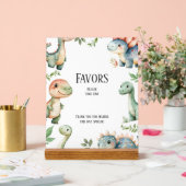 Kinder Niedlich Dinosaurier Thema Geburtstag Liebl Acrylschild (Hochzeit)