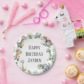 Kinder Niedlich Dinosaurier ThemenGeburtstagsparty Pappteller (Party)