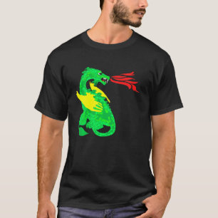 Kinder Niedlich Drachenmagie Feuerdrachen Jungen M T-Shirt