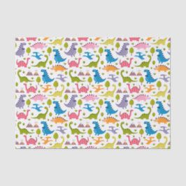 Kinder Niedlich farbige Dinosaurier Seidenpapier