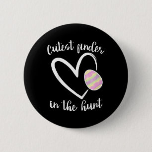 Kinder Niedlich Girls Osterherz Pastel Ostern Eize Button