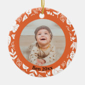 Kinder Niedlich Herbst Herbst Blätter Eichenholz Keramik Ornament (Vorne)