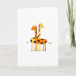 Kinder Niedlich Jungle Giraffe Karte