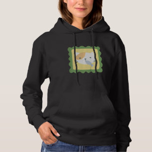Kinder Niedlich Katze mit Fisch Kids Baby Jugend Hoodie
