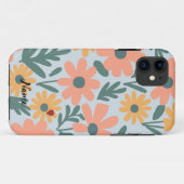 Kinder Niedlich Ladybug Polka dot Daisy Blume Patt Case-Mate iPhone Hülle (Rückseite (Horizontal))
