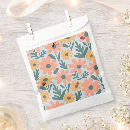 Kinder Niedlich Ladybug Polka dot Daisy Blume Patt Geschenktütchen (Ausgeschnitten)