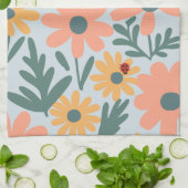 Kinder Niedlich Ladybug Polka dot Daisy Blume Patt Geschirrtuch (Gefaltet)