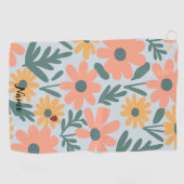 Kinder Niedlich Ladybug Polka dot Daisy Blume Patt Golfhandtuch (Horizontal)