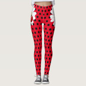 Kinder Niedlich Ladybug Polka dot Daisy Blume Patt Leggings (Vorderseite)