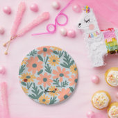 Kinder Niedlich Ladybug Polka dot Daisy Blume Patt Pappteller (Party)