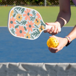 Kinder Niedlich Ladybug Polka dot Daisy Blume Patt Pickleball Schläger