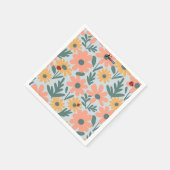 Kinder Niedlich Ladybug Polka dot Daisy Blume Patt Serviette (Ecke)