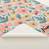 Kinder Niedlich Ladybug Polka dot Daisy Blume Patt Sherpadecke (3/4)