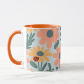Kinder Niedlich Ladybug Polka dot Daisy Blume Patt Tasse (Links)