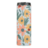 Kinder Niedlich Ladybug Polka dot Daisy Blume Patt Thermosbecher (Rückseite)