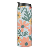 Kinder Niedlich Ladybug Polka dot Daisy Blume Patt Thermosbecher (Nach rechts gedreht)
