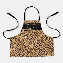 Kinder Niedlich Leopard Print Personalisiert Girls Schürze