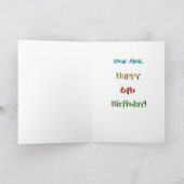 Kinder Niedlich-O-Meter Funny 6. Geburtstagskarte Karte (Innenseite)