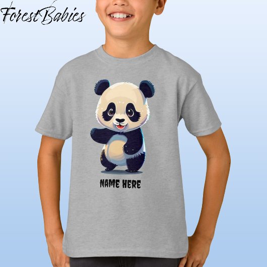 Kinder Niedlich Panda Bear Nature Animal Cartoon G T-Shirt