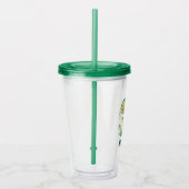 Kinder Niedlich Personalisierte Dinosaurier Tumble Acryltrinkbecher (Rechts)