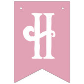 Kinder Niedlich Pink Butterfly Geburtstag Wimpelkette (Zweite Fahne)