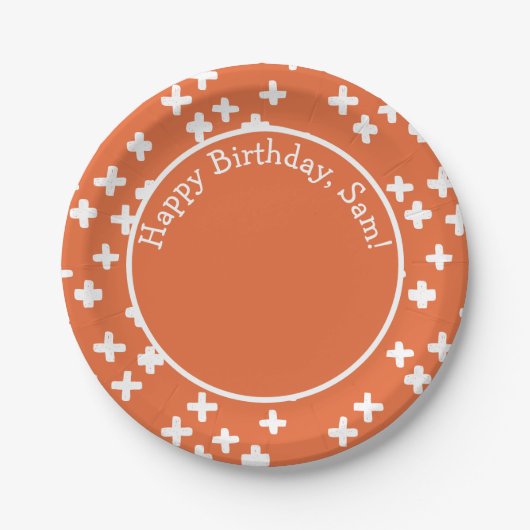 Kinder Niedlich Plus signieren Mathematik Cross Or Pappteller (Vorderseite)