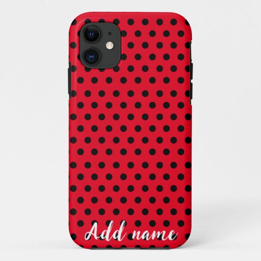 Kinder Niedlich Red Ladybug Polka dot Party Patter Case-Mate iPhone Hülle (Rückseite)