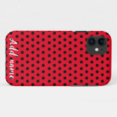 Kinder Niedlich Red Ladybug Polka dot Party Patter Case-Mate iPhone Hülle (Rückseite (Horizontal))