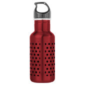 Kinder Niedlich Red Ladybug Polka dot Party Patter Edelstahlflasche (Rückseite)