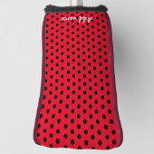Kinder Niedlich Red Ladybug Polka dot Party Patter Golf Headcover (Rotieren 90)