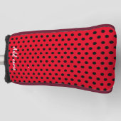 Kinder Niedlich Red Ladybug Polka dot Party Patter Golf Headcover (Vorderseite)