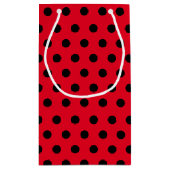 Kinder Niedlich Red Ladybug Polka dot Party Patter Kleine Geschenktüte (Rückseite)