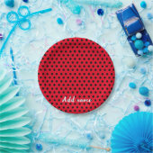 Kinder Niedlich Red Ladybug Polka dot Party Patter Pappteller (Party)