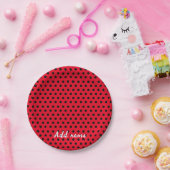 Kinder Niedlich Red Ladybug Polka dot Party Patter Pappteller (Party)