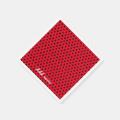 Kinder Niedlich Red Ladybug Polka dot Party Patter Serviette (Ecke)