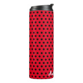 Kinder Niedlich Red Ladybug Polka dot Party Patter Thermosbecher (Nach links gedreht)