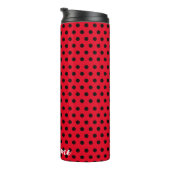 Kinder Niedlich Red Ladybug Polka dot Party Patter Thermosbecher (Nach rechts gedreht)