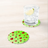 Kinder Niedlich Red Ladybug Polka dot Spring Patte Untersetzer (Vor Ort)