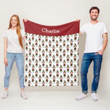 Kinder Niedlich Red White Add a Name Christmas