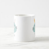 Kinder Niedlich Scandi Bunny Individuelle Name Kaffeetasse (Mittel)