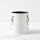 Kinder Niedlich Scandi Panda Individuelle Name Zwe Tasse (Zentrum)