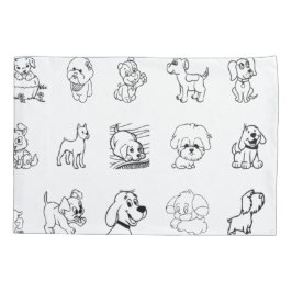 Kinder Niedlich Schwarz und Weiß Kissenbezug