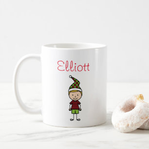 Kinder Niedlich Weihnachten Personalisiert Kaffeetasse