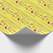Kinder Niedlich Weihnachtsfeiertag Muster Personal Geschenkpapier (Ecke)