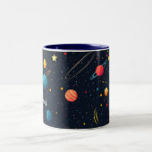 Kinder Niedlich Weltraumgalaxie Planeten Tasse ben (Mittel)