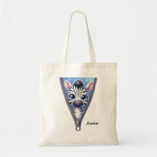 Kinder Niedlich Zebra Zipper Tasche