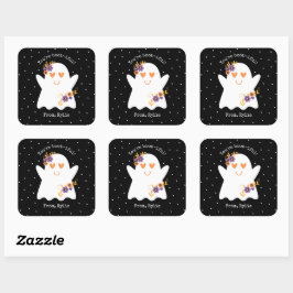Kinder Niedlich zwischen Ghost Square Sticker