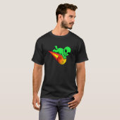 Kinder Niedliche Alien mit Meteoritenstein Astero T-Shirt (Vorne ganz)