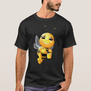 Kinder Niedliche Biene mit Honey Great School T-Shirt