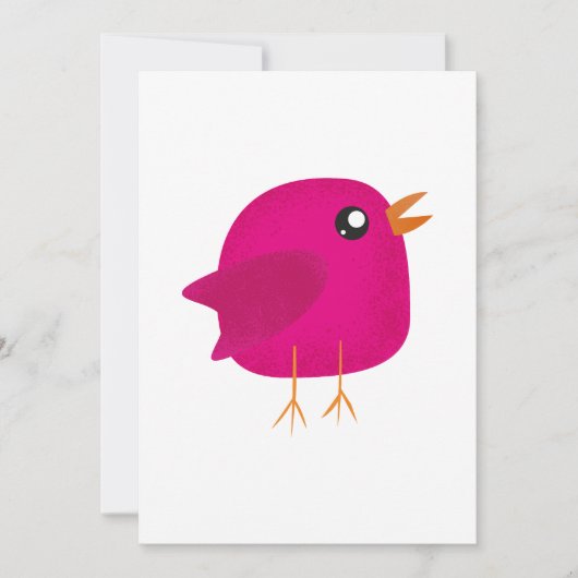 Kinder niedliche Birke Ankündigung (Vorderseite)